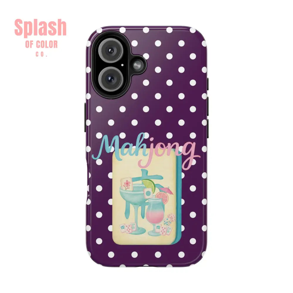 Chic Mahjong Phone Case | Cute Polka Dot Design for Game Lovers Great Gift for Birthdays & Holidays Unique Accessories