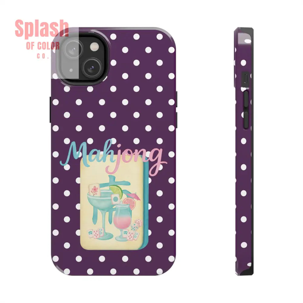 Chic Mahjong Phone Case | Cute Polka Dot Design for Game Lovers Great Gift for Birthdays & Holidays Unique Accessories