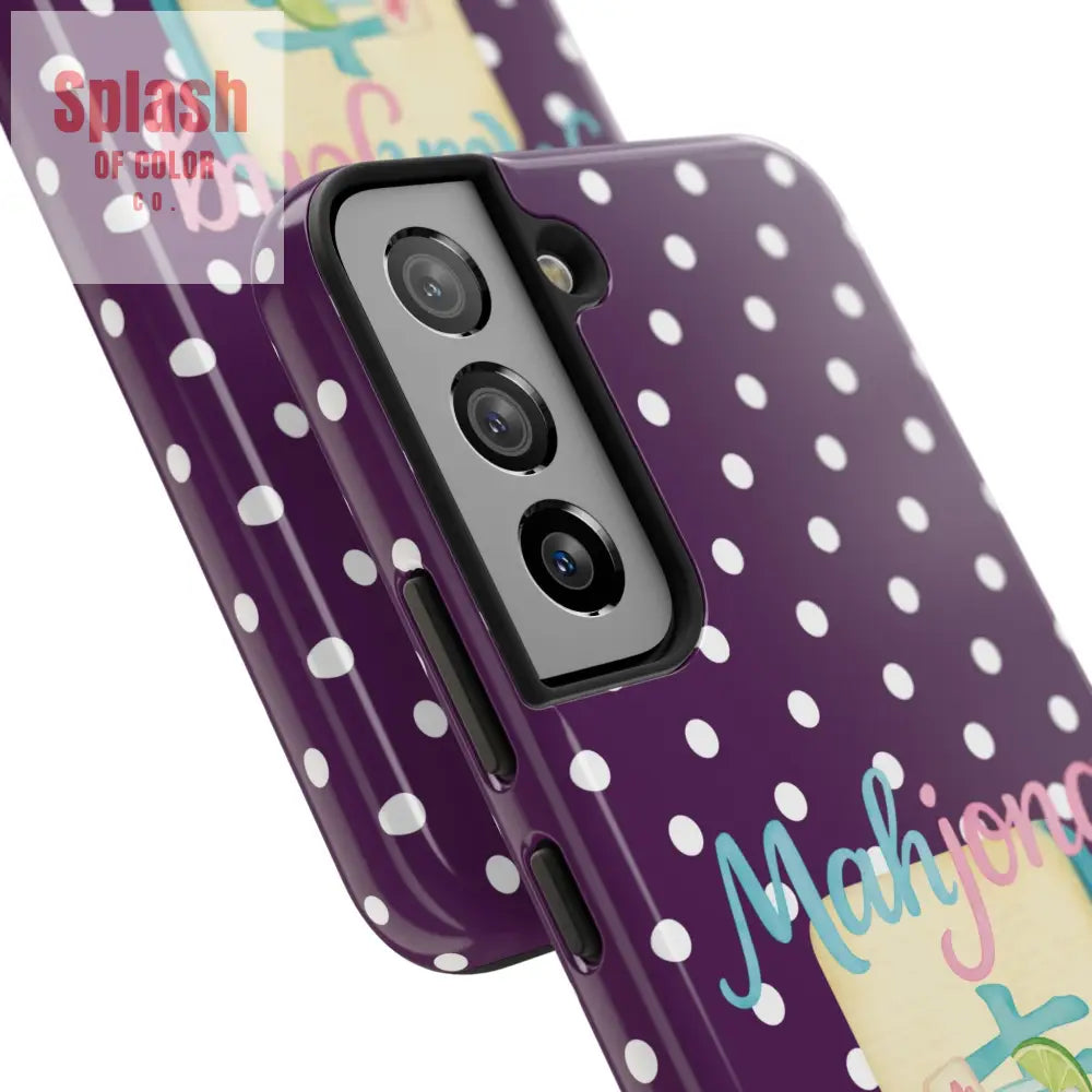 Chic Mahjong Phone Case | Cute Polka Dot Design for Game Lovers Great Gift for Birthdays & Holidays Unique Accessories