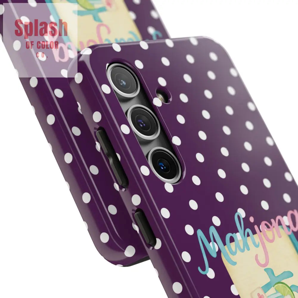 Chic Mahjong Phone Case | Cute Polka Dot Design for Game Lovers Great Gift for Birthdays & Holidays Unique Accessories