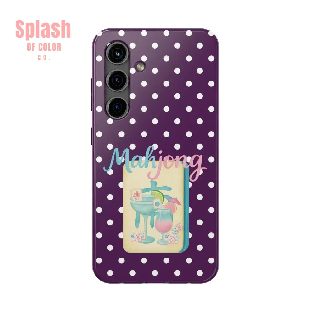 Chic Mahjong Phone Case | Cute Polka Dot Design for Game Lovers Great Gift for Birthdays & Holidays Unique Accessories