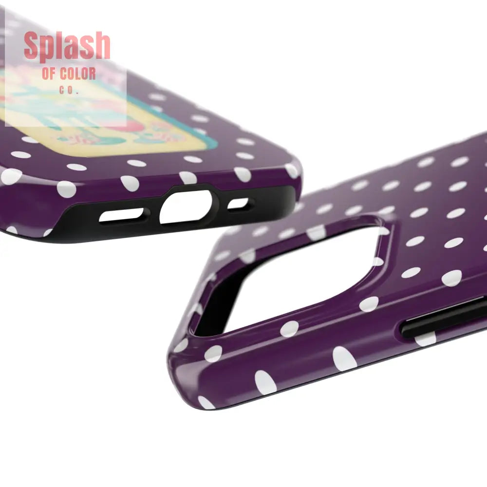 Chic Mahjong Phone Case | Cute Polka Dot Design for Game Lovers Great Gift for Birthdays & Holidays Unique Accessories