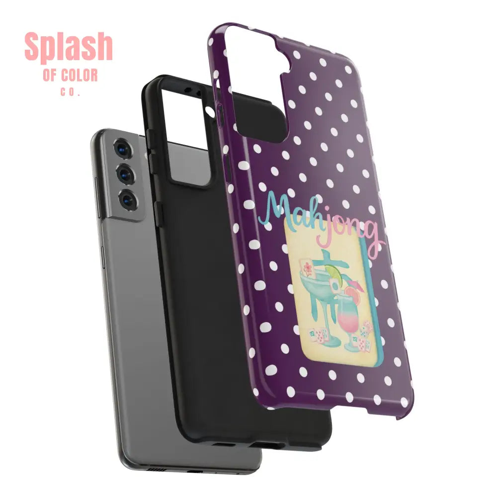 Chic Mahjong Phone Case | Cute Polka Dot Design for Game Lovers Great Gift for Birthdays & Holidays Unique Accessories