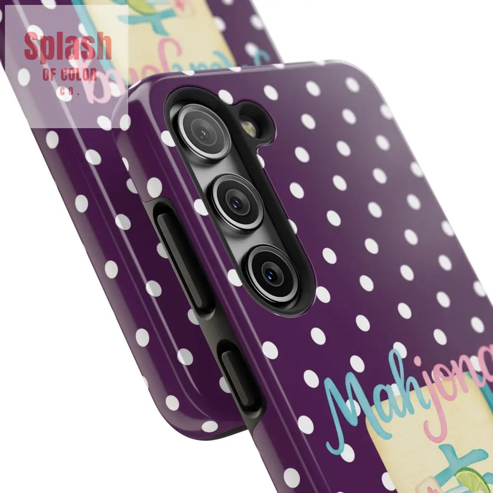 Chic Mahjong Phone Case | Cute Polka Dot Design for Game Lovers Great Gift for Birthdays & Holidays Unique Accessories
