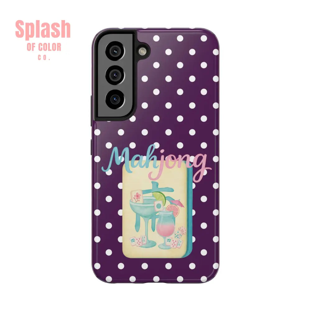 Chic Mahjong Phone Case | Cute Polka Dot Design for Game Lovers Great Gift for Birthdays & Holidays Unique Accessories