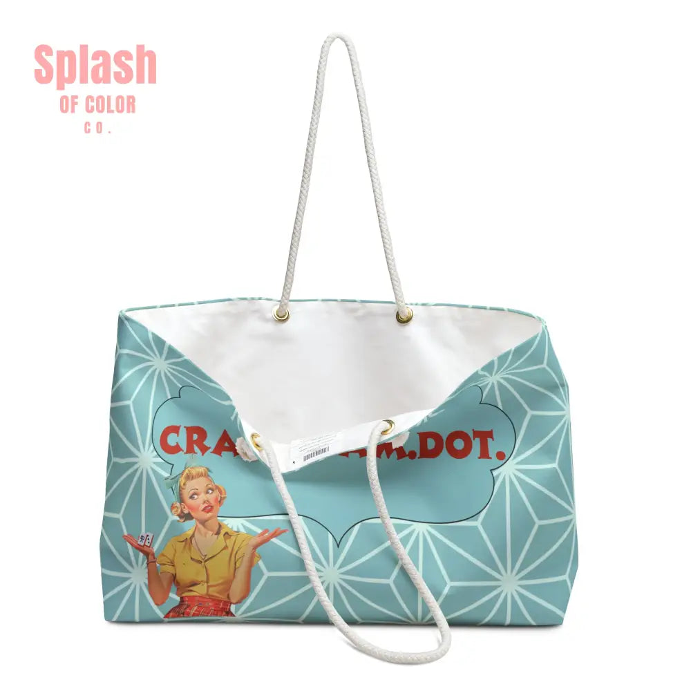 Crack Bam Dot Funny Mahjong Tote Bag And Tile Bag Mahj Accessories Vintage Housewife Mom Mahj Lover Gift - 24’’ × 13’’