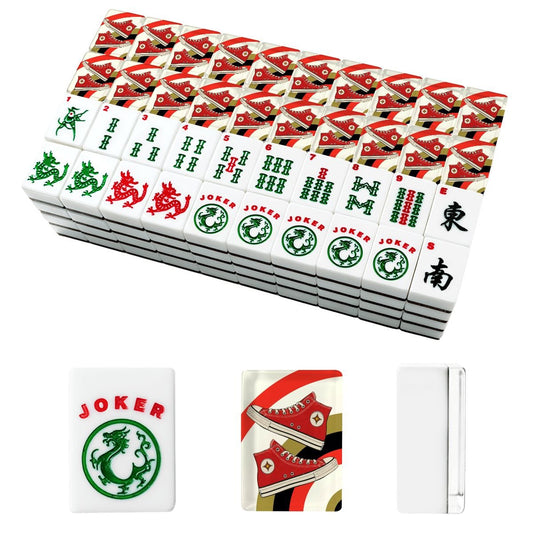 Kicking It Old School American Mahjong Tiles And Carry Case - Splash of Color Co.