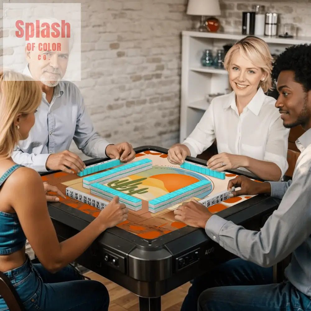 Dark Desert Highway Arizona State Mahjong Mat - Splash of Color co.