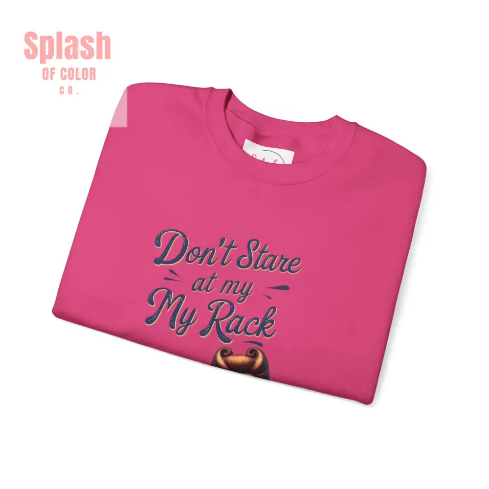 Don’t Stare At My Rack Funny Mahjong Quirky Graphic Sweatshirt Fun Gift for Mahj Gamers - Sweatshirt