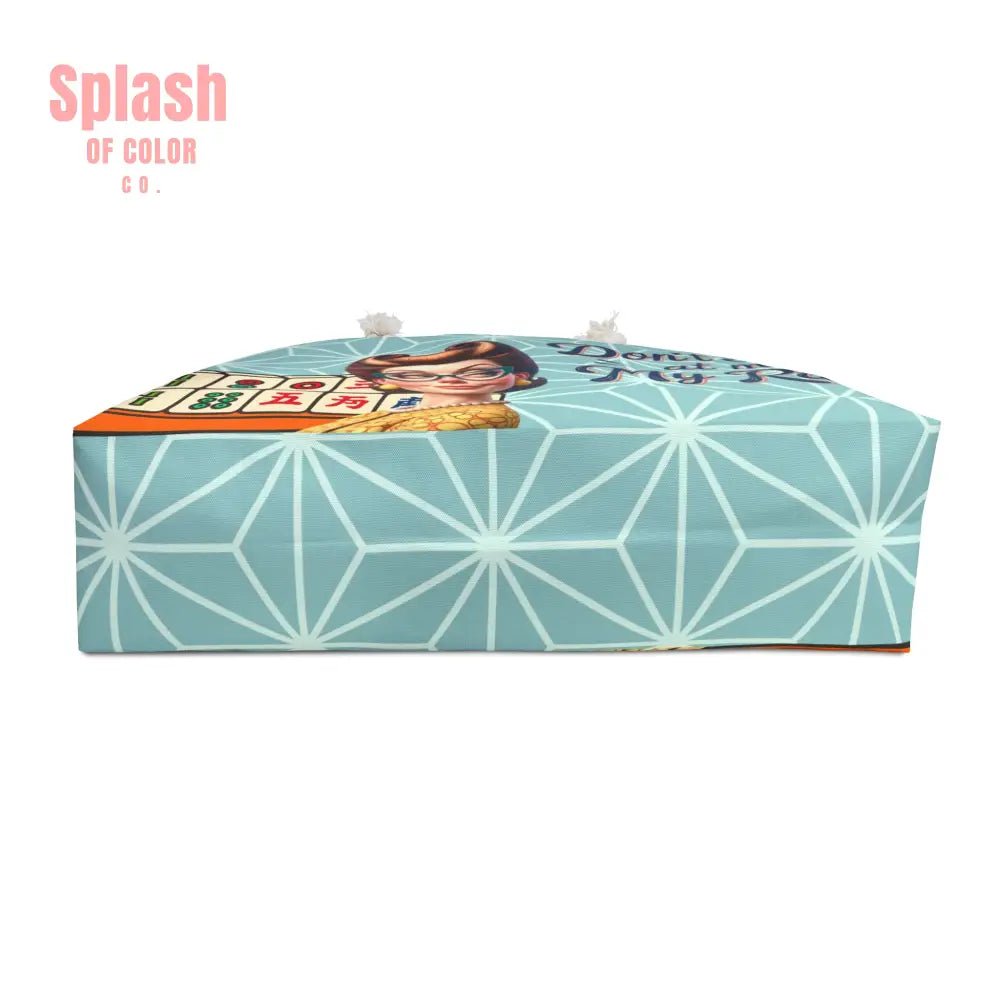 Don’t Stare At My Rack Funny Mahjong Tile Tote Bag Weekender Bag for Mahj Game Lovers Tote - 24’’ × 13’’ - Bags