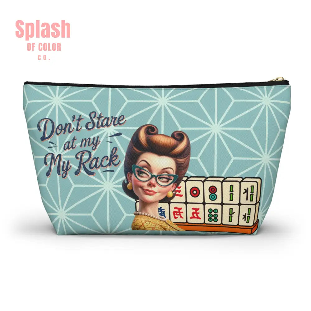 Don’t Stare At My Rack Mahjong Tile Pouch Funny Mahjong Player Gift Sassy Cheeky Mahj Lover Gift Ideas - Bags
