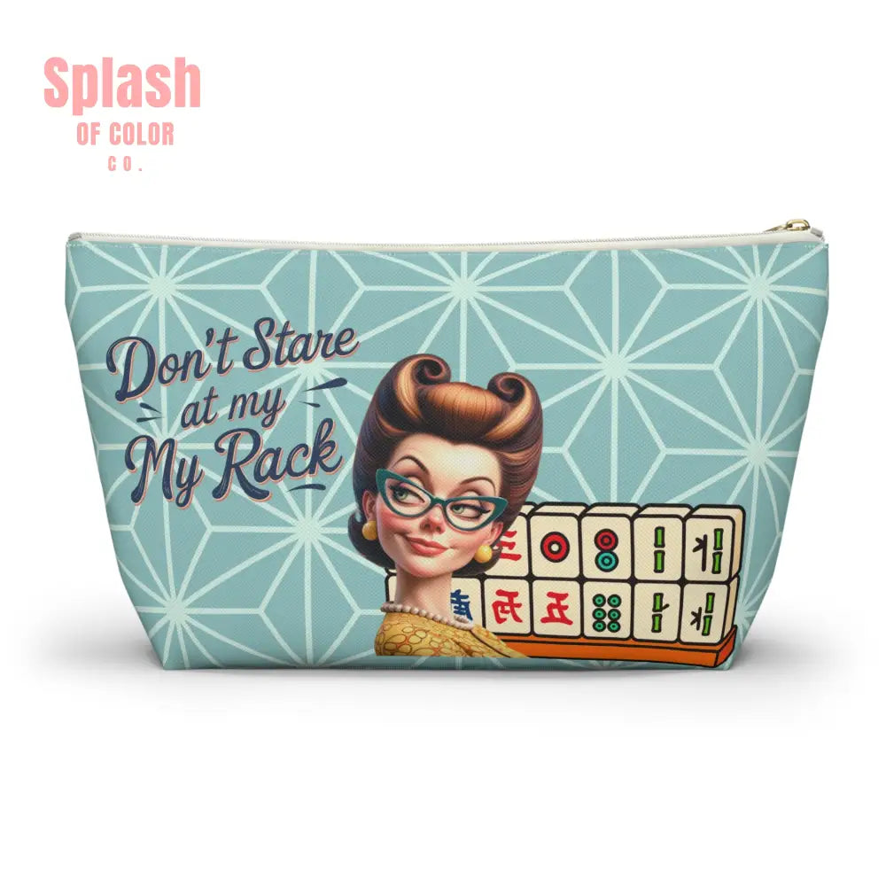 Don’t Stare At My Rack Mahjong Tile Pouch Funny Mahjong Player Gift Sassy Cheeky Mahj Lover Gift Ideas - Bags
