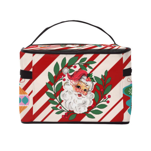 Mahjong Christmas Tile Bag, Nostalgic Santa Candy Cane Striped - Splash Of Mahj And Color Co.