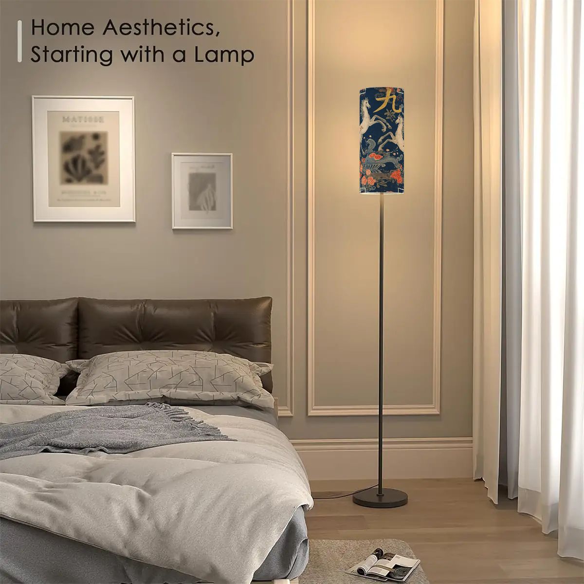 Year Of The Firehorse Modern Floor Lamp - Splash of Color Co.