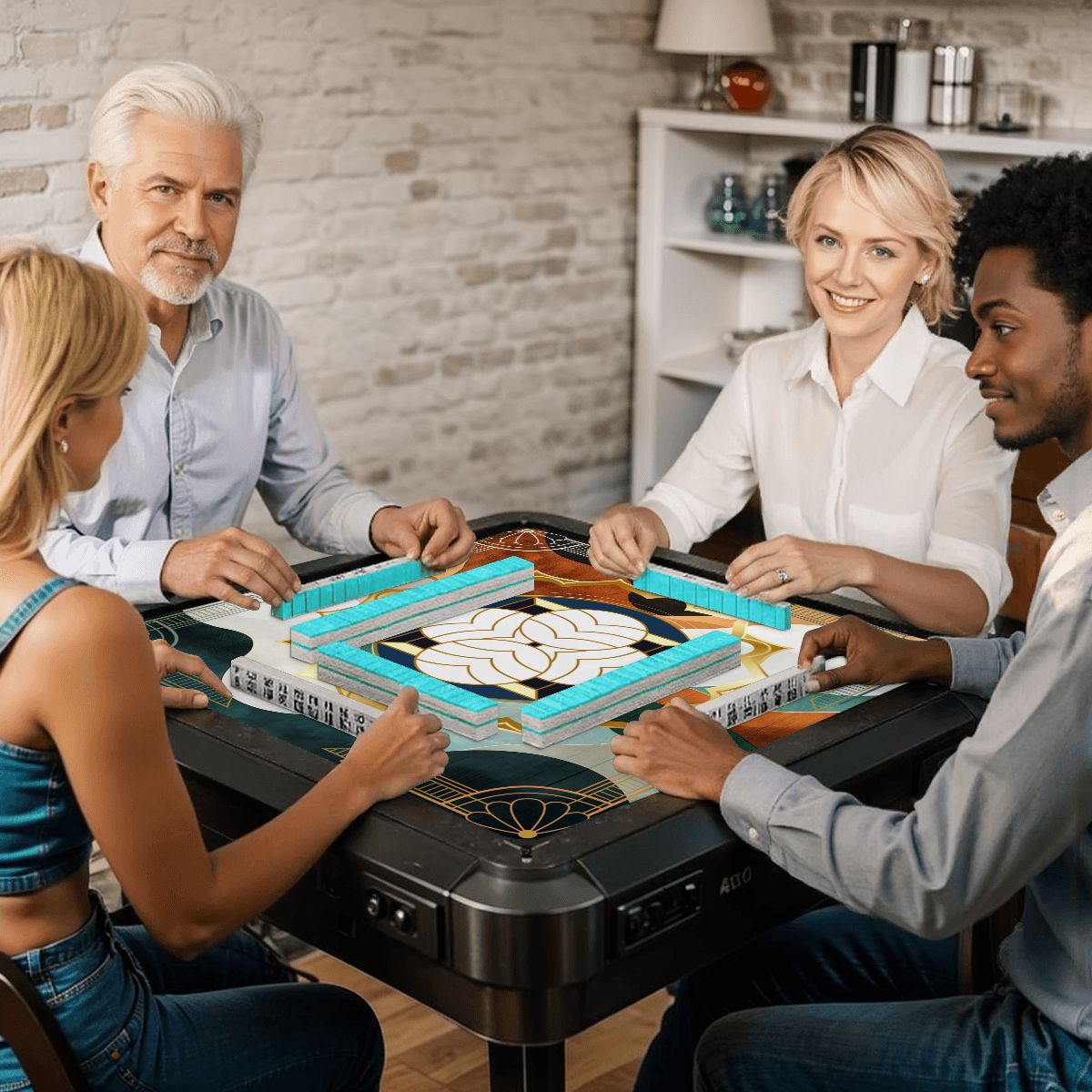 Art Deco Mahjong Mat Speakeasy Collection - Splash of Color Co.