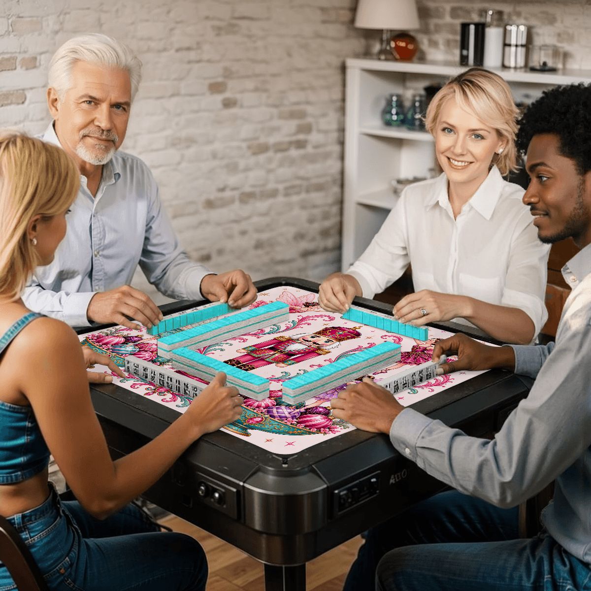 Sugar Plum Holiday Nutcracker Christmas Mahjong Mat - Splash Of Mahj And Color Co.