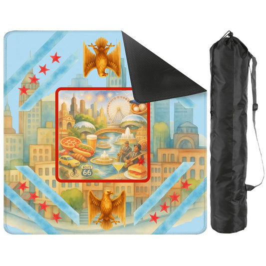 Chicago Illinois Sweet Home Mahjong Mat - Splash of Color Co.