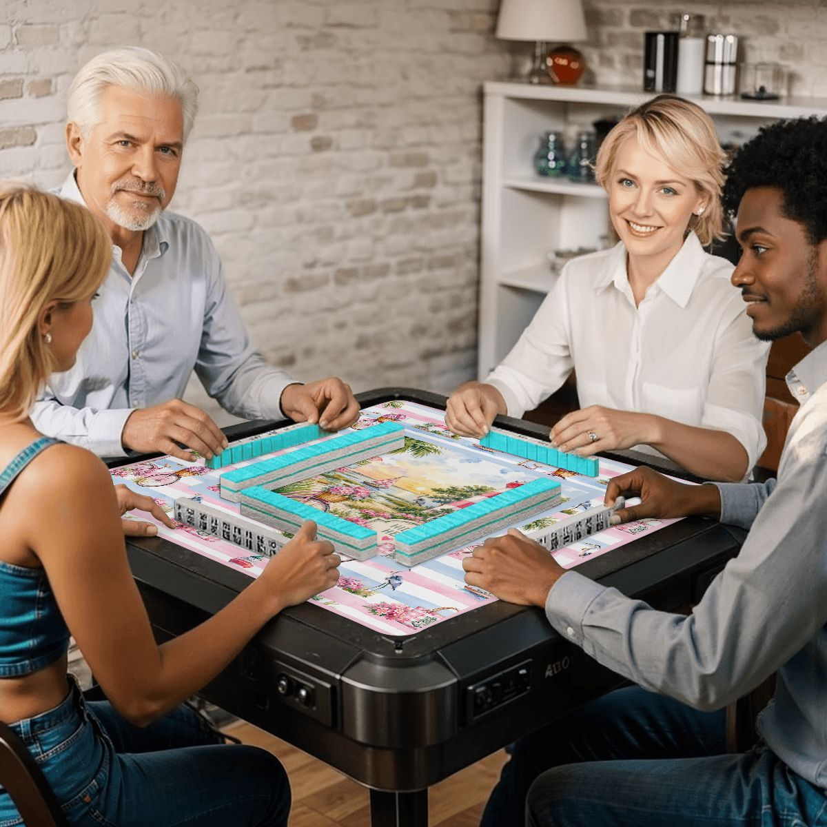 Hilton Head South Carolina Mahjong Mat Coastal Vibes - Splash Of Mahj And Color Co.