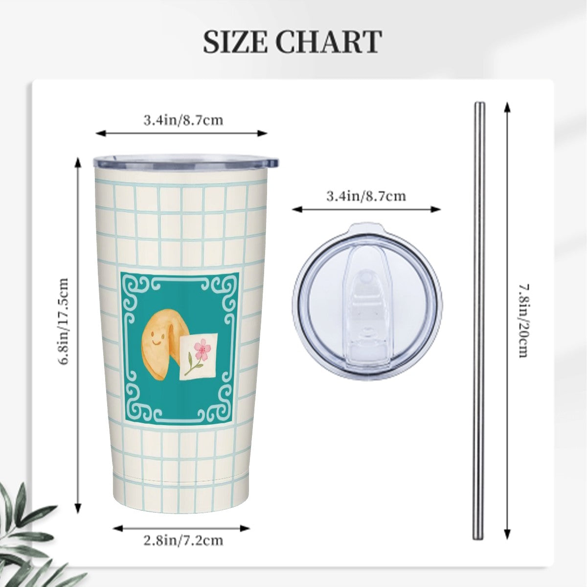 Cute Mahjong Tumbler With Fortune Cookie Mahj Mom Gift Stainless Steel Insulated Tumbler With Lid And Straw