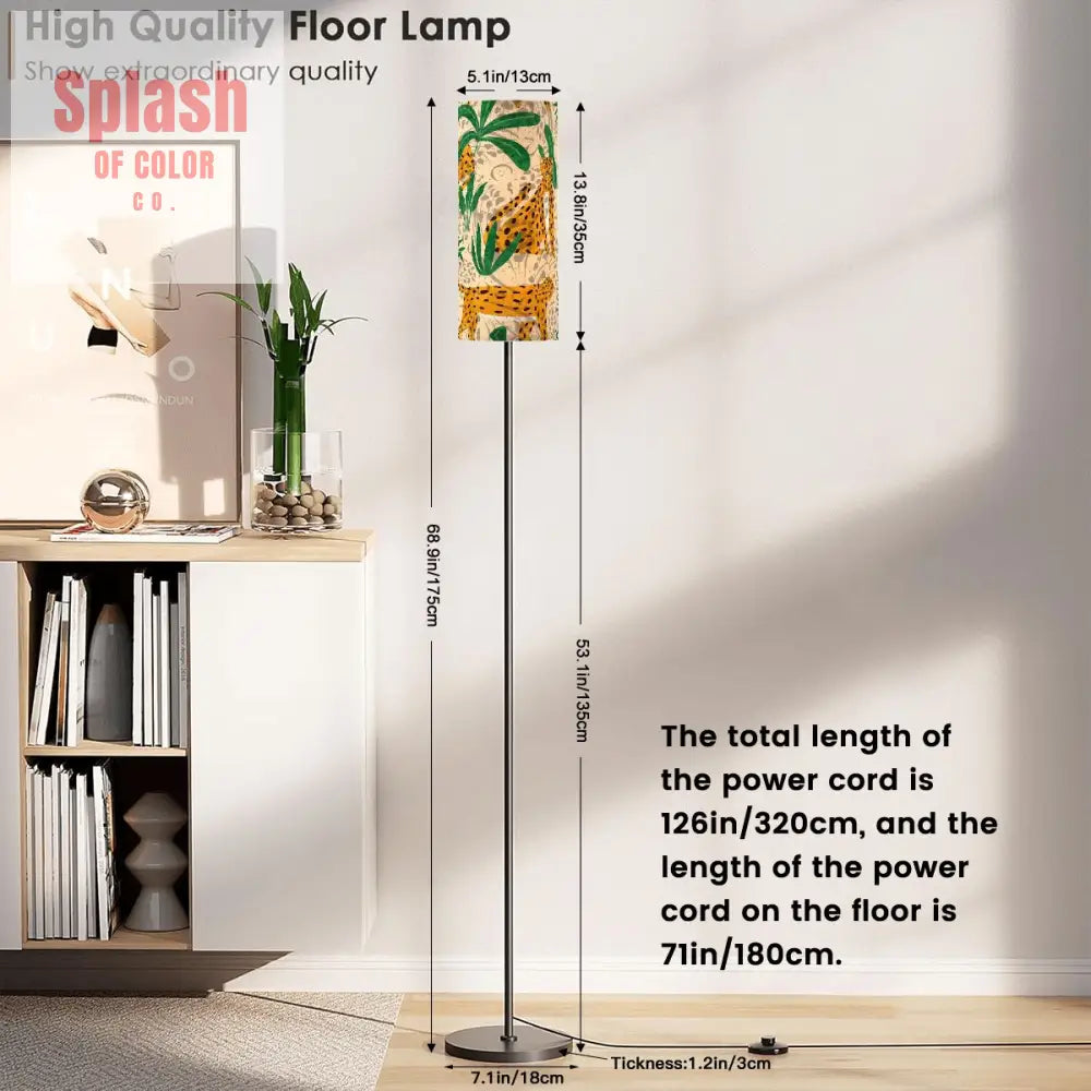 Floor Lamp Modern Standing Lamp (Made in USA) - One Size - Floor Lamps