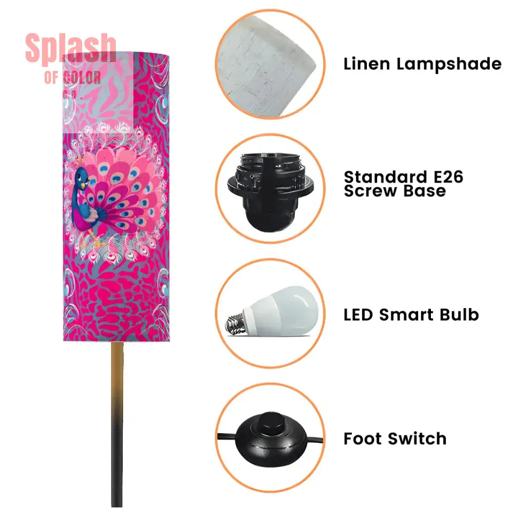 Floor Lamp Modern Standing Lamp (Made in USA) One Size Floor Lamps