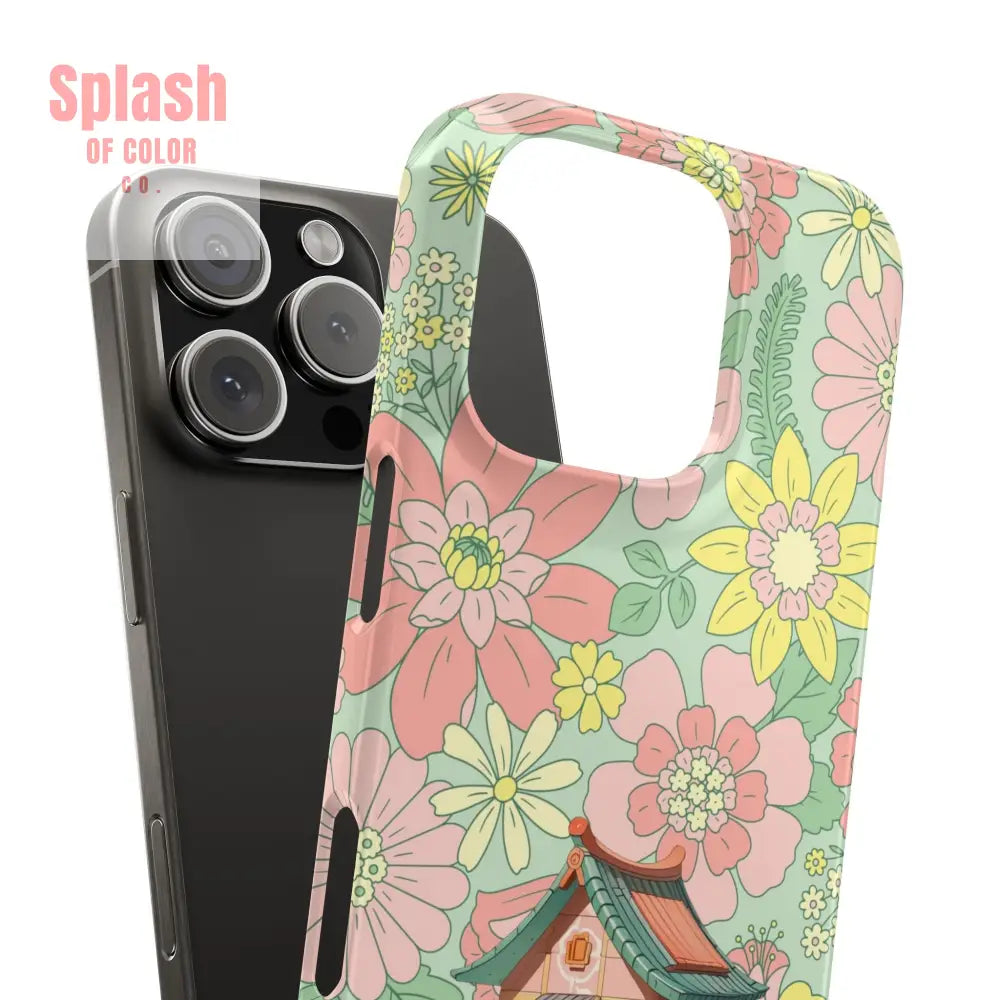 Floral Heritage Mahjong Lover Phone Case Cute Mahj Gift Phone Case