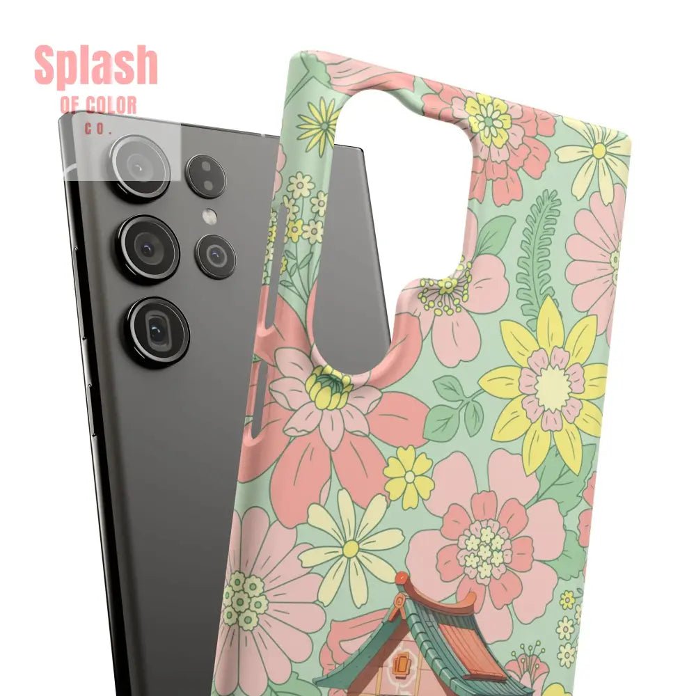 Floral Heritage Mahjong Lover Phone Case, Cute Mahj Gift - Splash of Color co.