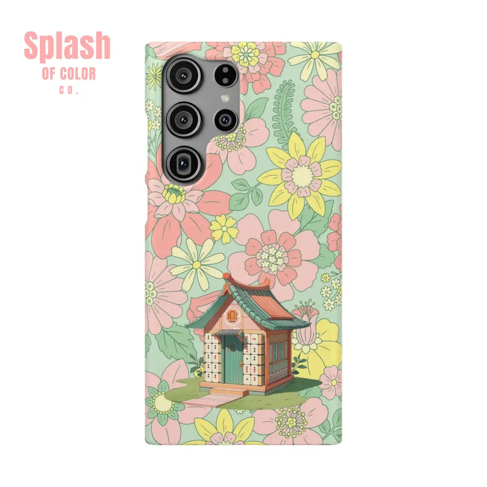Floral Heritage Mahjong Lover Phone Case Cute Mahj Gift Samsung Galaxy S23 Ultra / Matte Phone Case