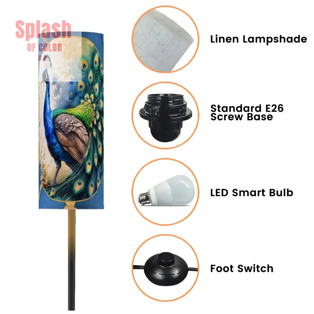 Floor Lamp Modern Standing Lamp (Made in USA) - One Size - Floor Lamps