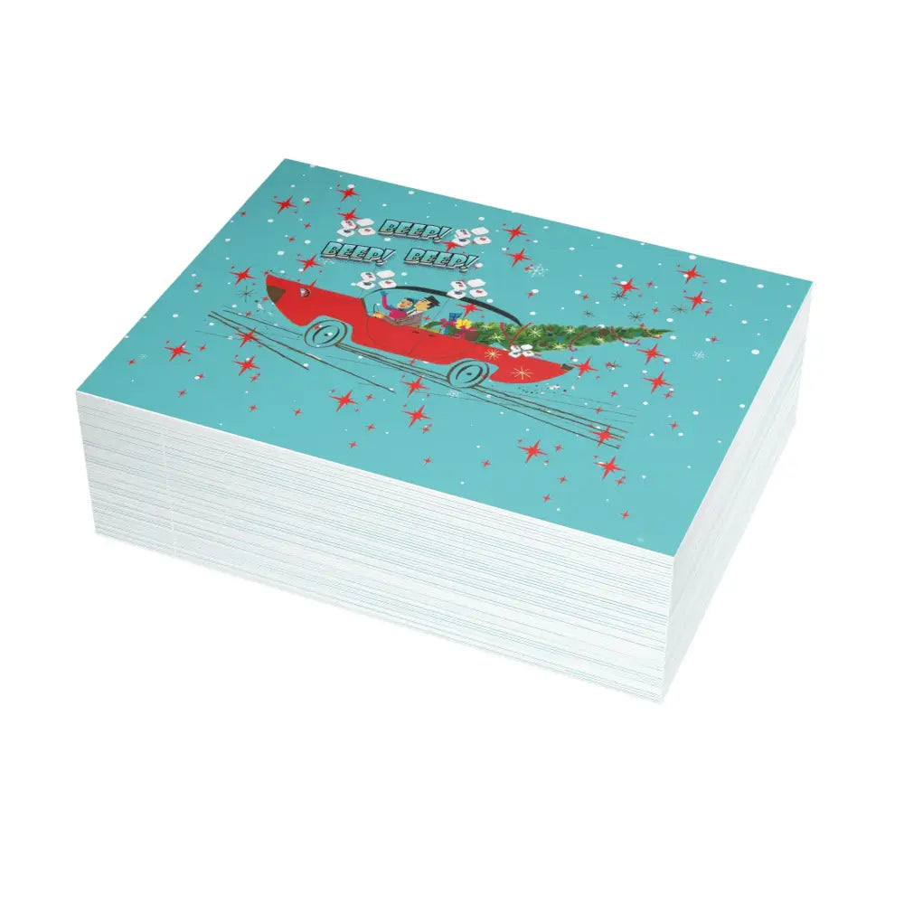 Funny Mahgong Holiday Postcard Bundles for Holidays Seasonal Greetings Note Cards for Friends Mahjong Celebration Cards