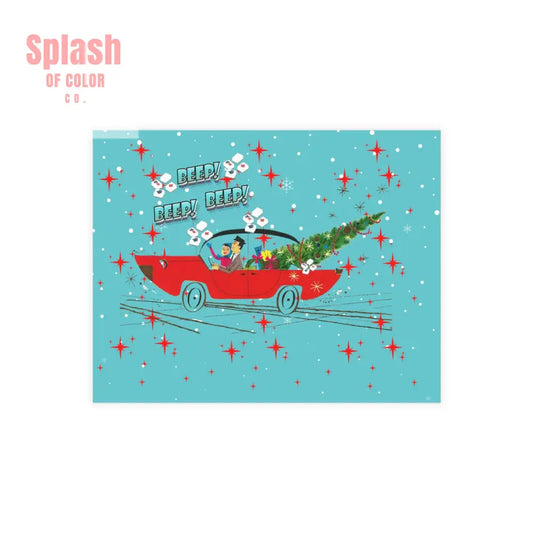 Funny Mahgong Holiday Postcard Bundles for Holidays Seasonal Greetings Note Cards for Friends Mahjong Celebration Cards