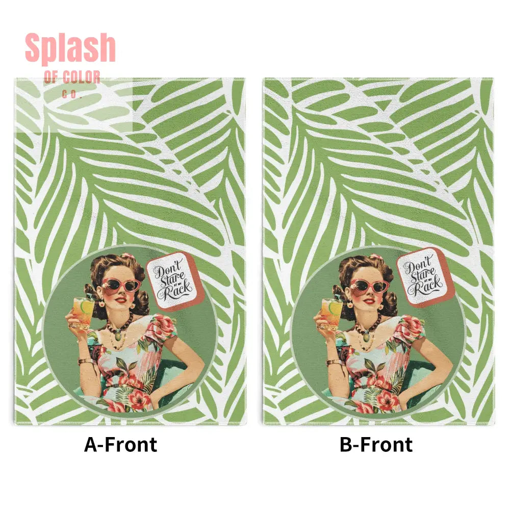 Funny Mahjong Dish Towels Dont Stare At My Rack