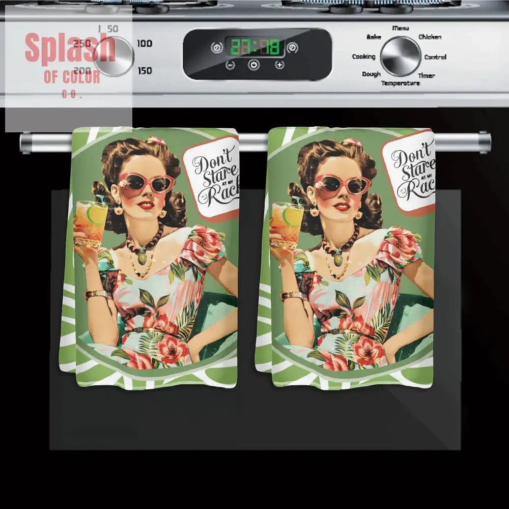 Funny Mahjong Dish Towels Dont Stare At My Rack