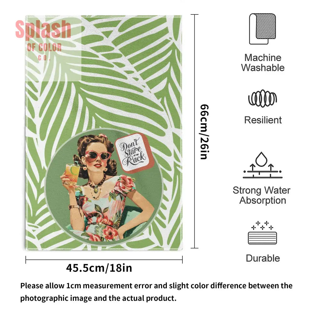 Funny Mahjong Dish Towels Dont Stare At My Rack