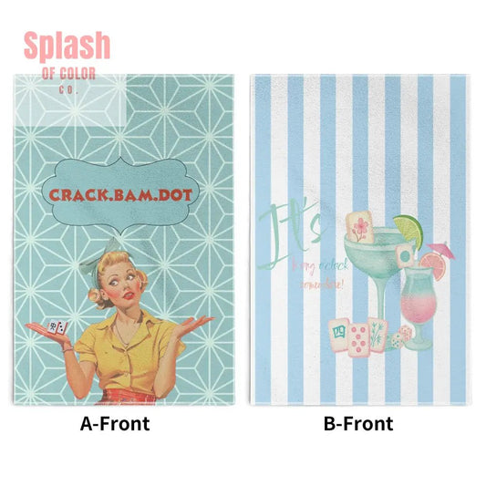 Funny Mahjong Dish Towels Mahjong Puns - Splash of Color co.