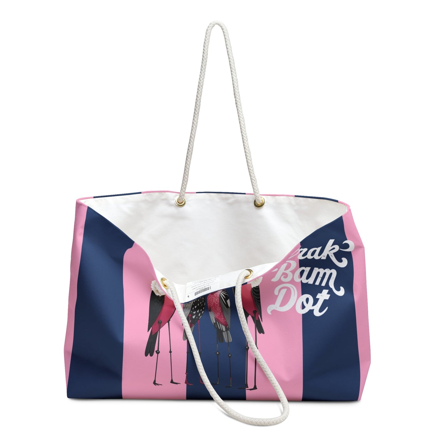 Funny Mahjong Tile Tote Bag Blue Pink Preppy Quirky Bird Queens Crak Bam Dot Mahj Lover Mahjong Gift For Her - 24’’ ×