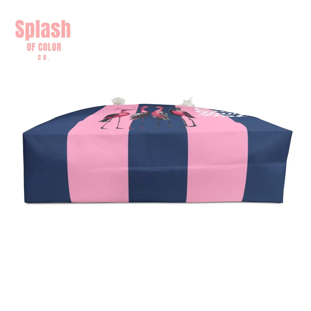 Funny Mahjong Tile Tote Bag Blue Pink Preppy Quirky Bird Queens Crak Bam Dot Mahj Lover Mahjong Gift For Her - 24’’ ×