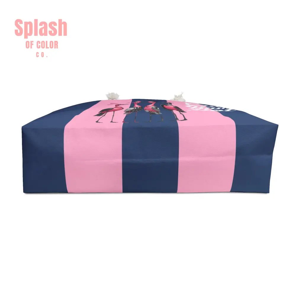 Funny Mahjong Tile Tote Bag Blue Pink Preppy Quirky Bird Queens Crak Bam Dot Mahj Lover Mahjong Gift For Her - 24’’ ×