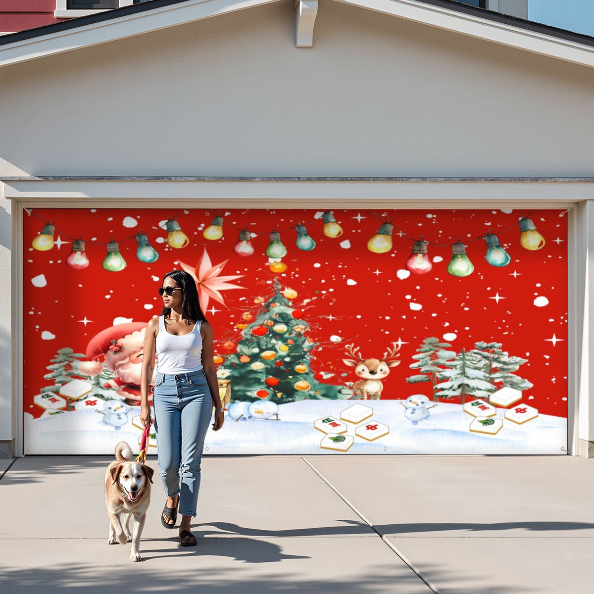 Garage Door Banner Backdrop - 158’’x70’’ - Home Accessories