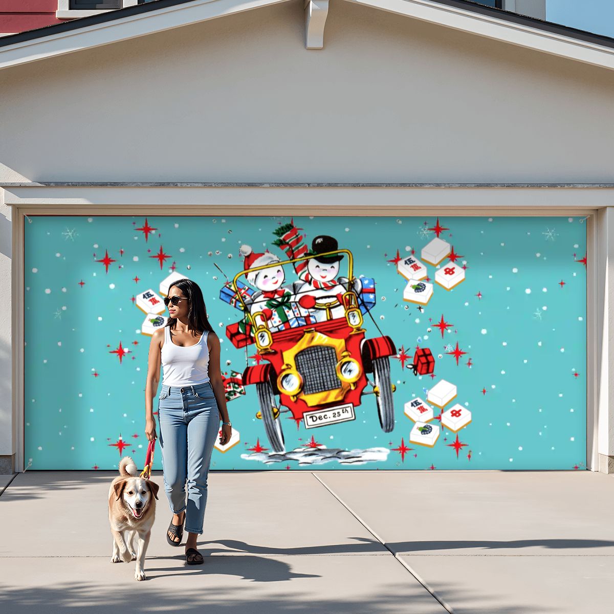 Garage Door Banner Backdrop - 158’’x70’’ - Home Accessories