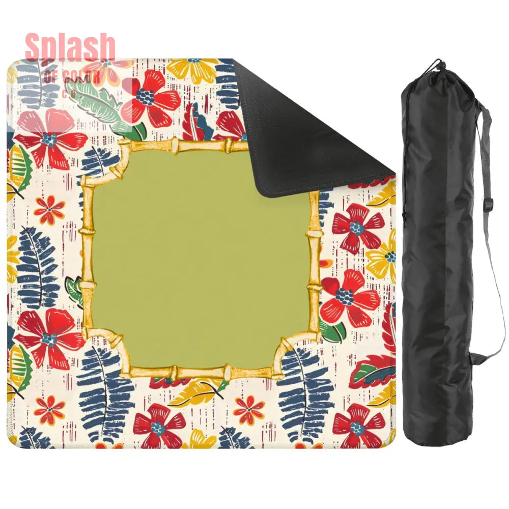 Heirloom Vintage Floral Preppy Heritage Collection Mahjong Mat 2mm (Black Bag) Daily Accessories