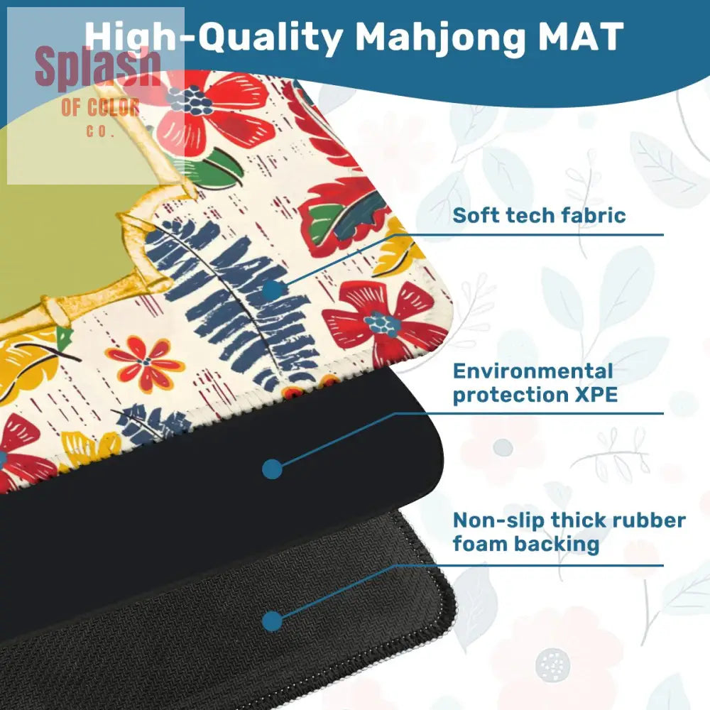 Heirloom Vintage Floral Preppy Heritage Collection Mahjong Mat Daily Accessories