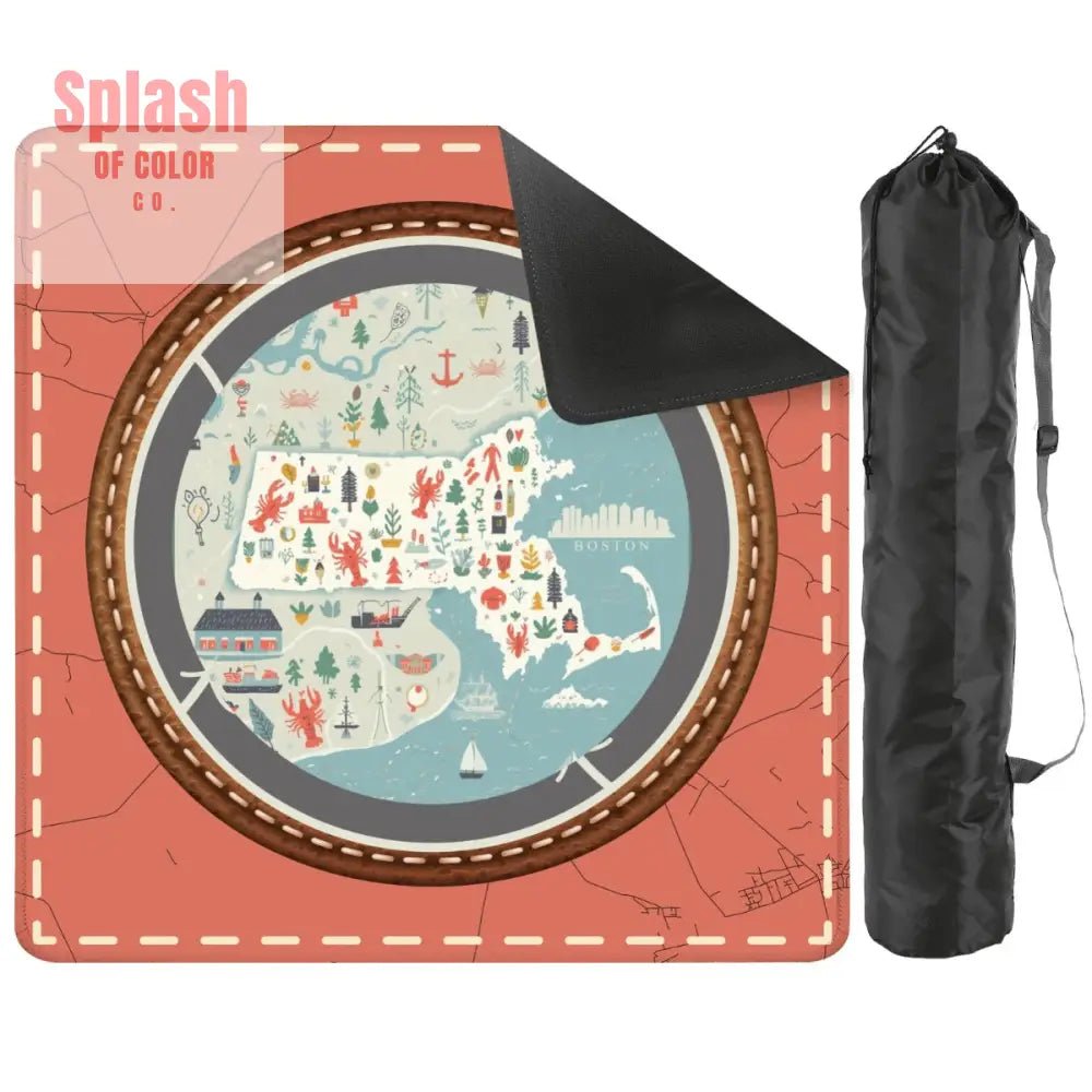 It's More Than A Feeling Boston Pride State Mahjong Mat - Splash of Color co.