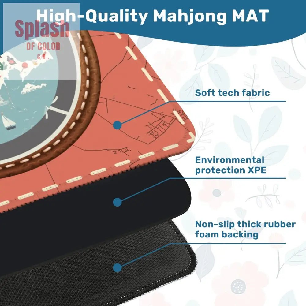 It's More Than A Feeling Boston Pride State Mahjong Mat - Splash of Color co.