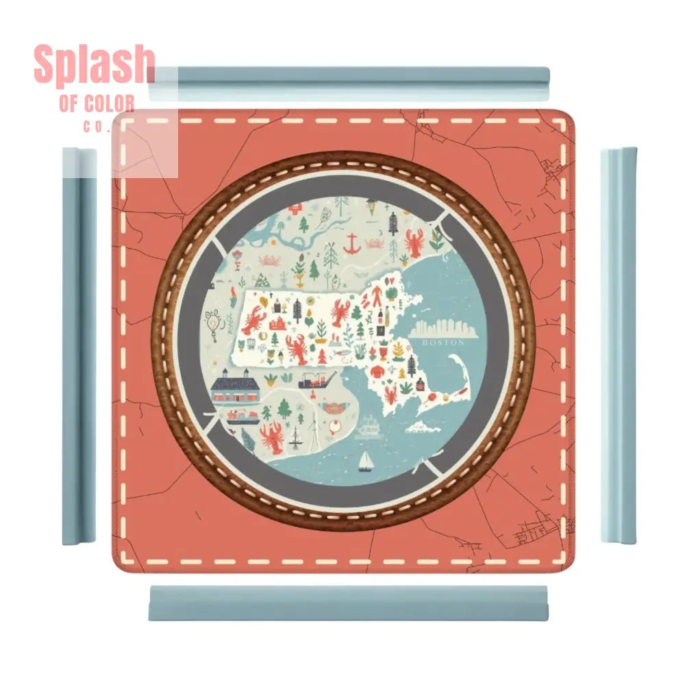 It's More Than A Feeling Boston Pride State Mahjong Mat - Splash of Color co.