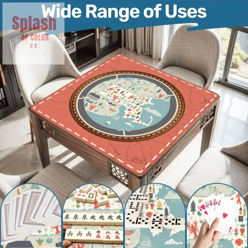 It's More Than A Feeling Boston Pride State Mahjong Mat - Splash of Color co.
