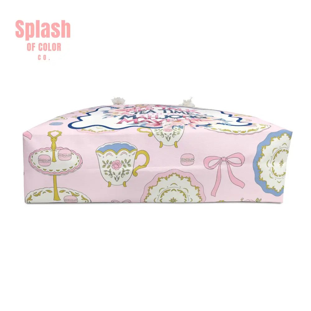 Mahjong Bag Mahj Love Tile Bag Pretty Tea Tile Tile Talk And Tea Time With My Mahjong Mavens - 24’’ × 13’’ - Bags