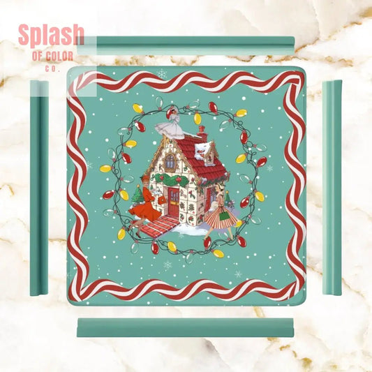 Mahjong Christmas Mat, Whimsical Heritage Collection, Vintage Mahj Ladies - Splash of Color co.