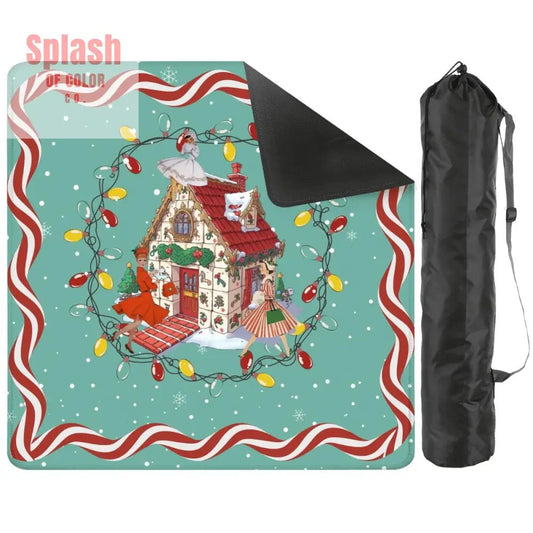 Mahjong Christmas Mat, Whimsical Heritage Collection, Vintage Mahj Ladies - Splash of Color co.