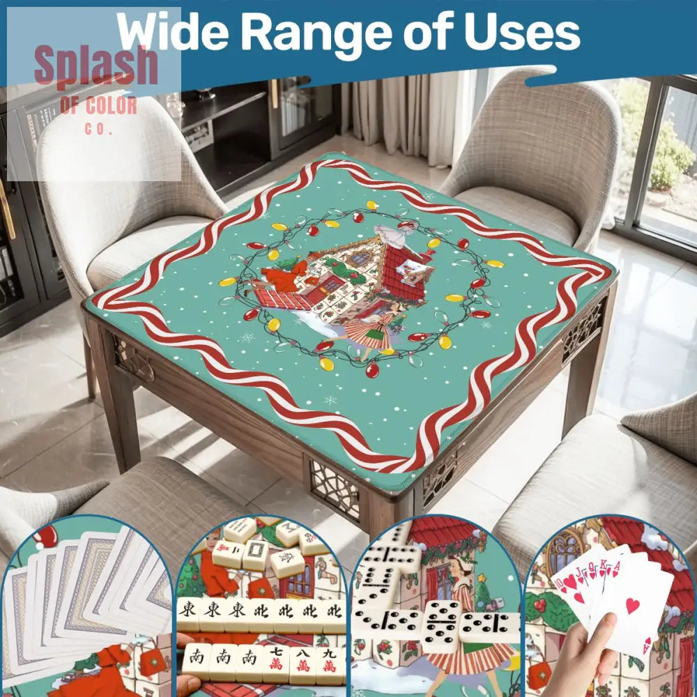 Mahjong Christmas Mat Whimsical Heritage Collection Vintage Mahj Ladies Daily Accessories